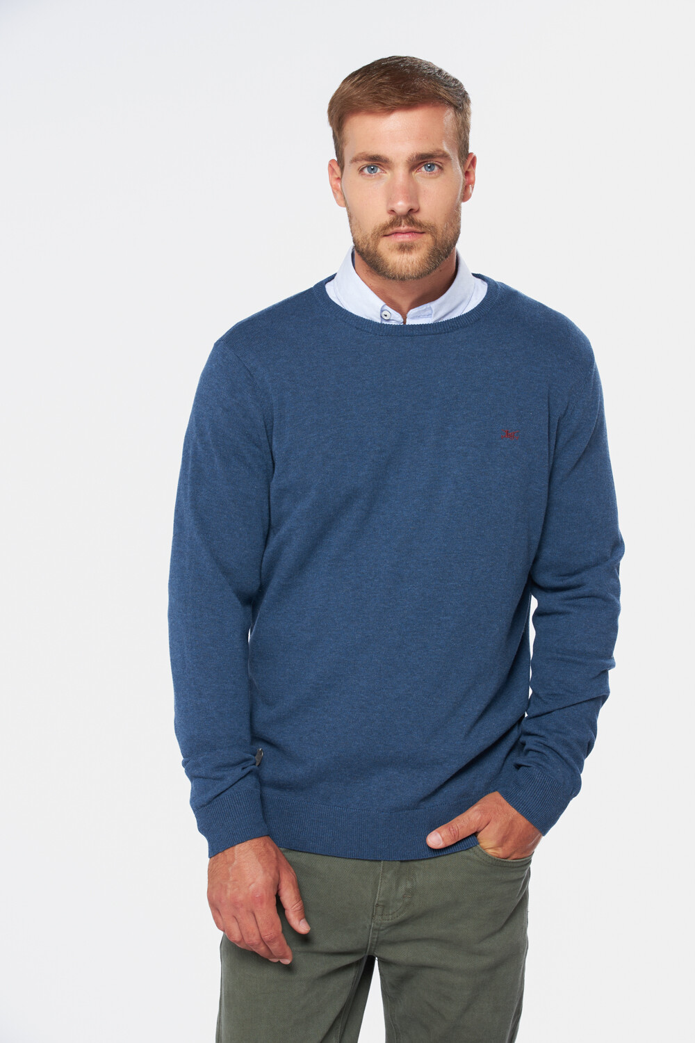 BUZO CUELLO BASE Azul