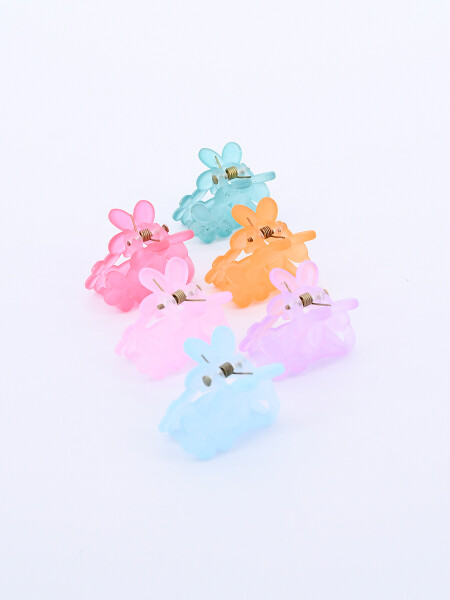 PINZAS FLOR PACK x 6 MULTICOLOR