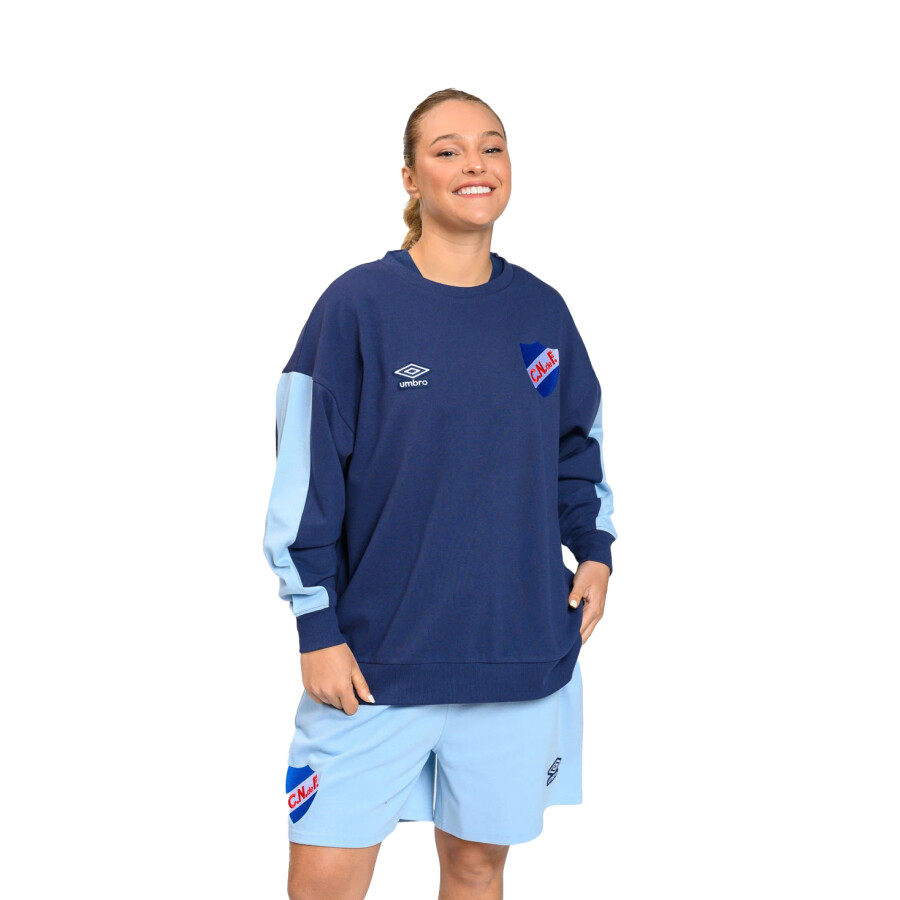 Buzo de Mujer Umbro Cover Nacional Azul Marino - Celeste