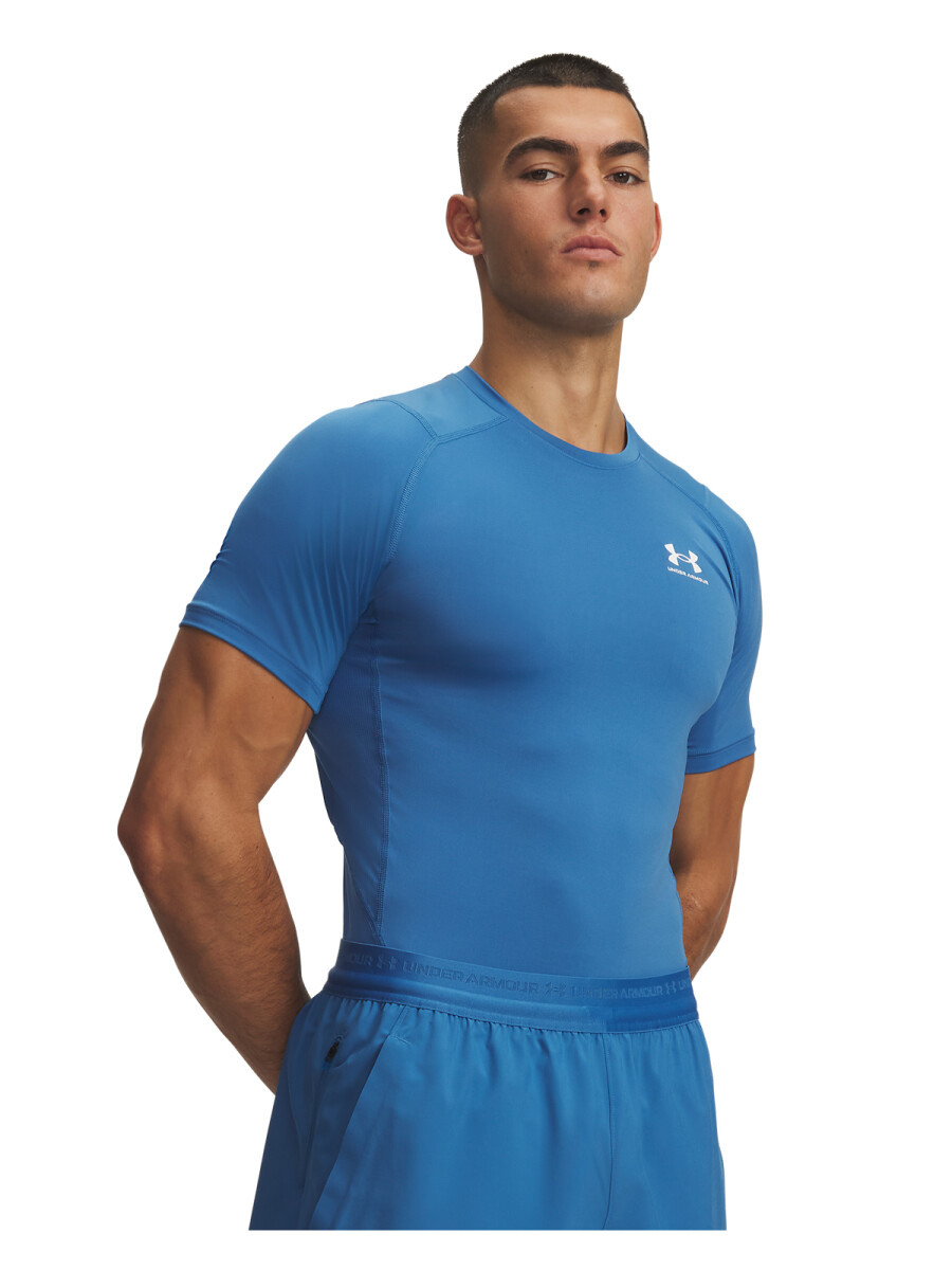 REMERA UA HG Armour Comp SS Hombre 1361518-430 - Azul 