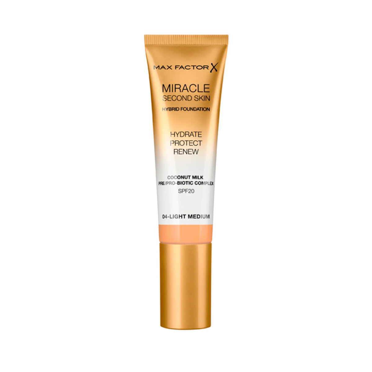 Base Liquida Max Factor Miracle Touch Second Skin 30 ml - 04 Ligth Medium 
