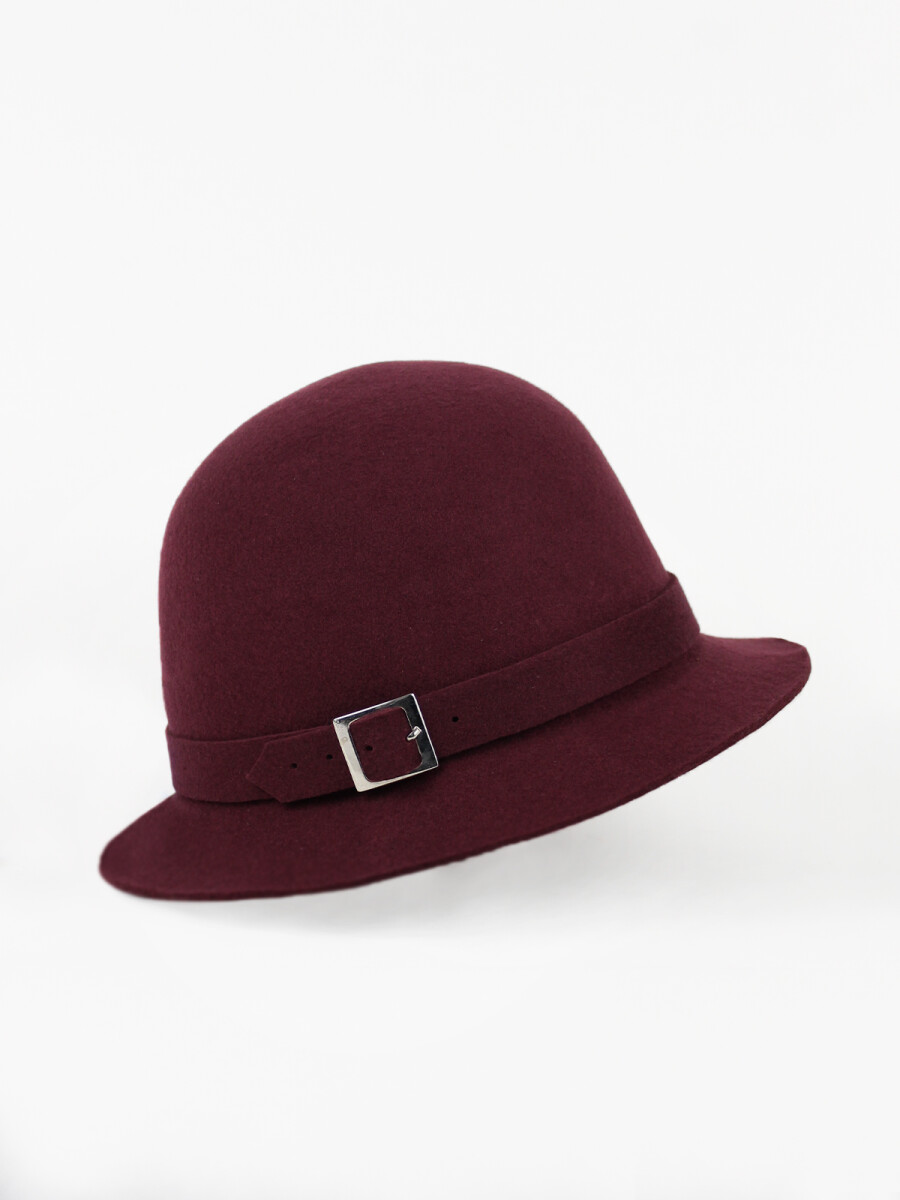 Sombrero de dama - Bordó 