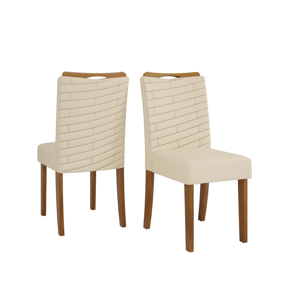 Juego De Comedor 4 Sillas Mesa Redonda - Celeste Beige / Beige