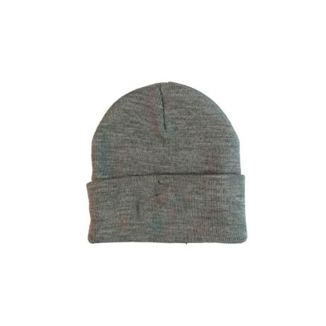 Gorro De Lana Liso Gris