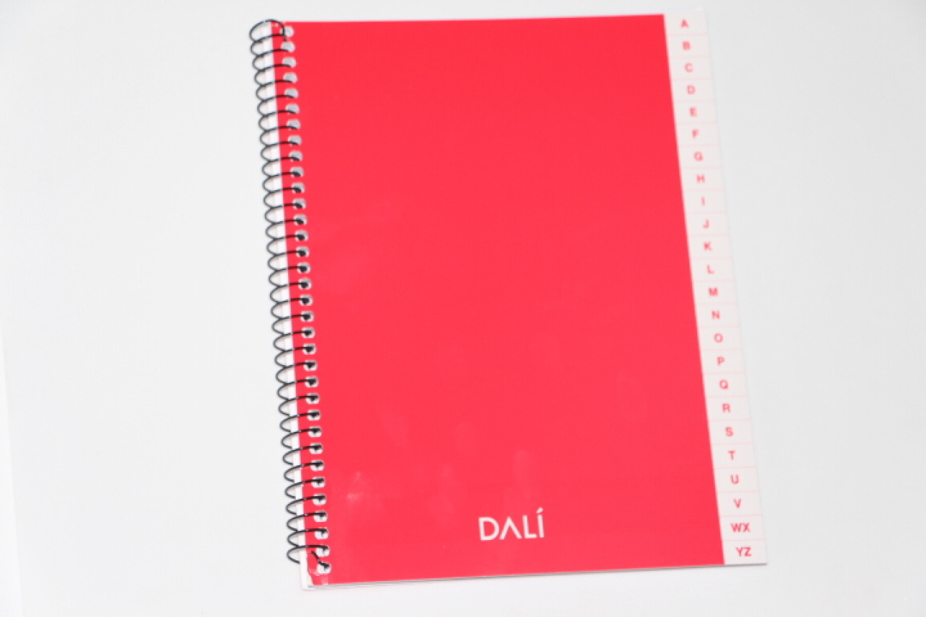 CUADERNO CON INDICE DALI 72 HOJAS - COLOR ROJO 