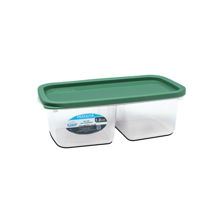 VIANDA RECIPIENTE ALIMENTOS DOBLE 1 LITRO VIANDA RECIPIENTE ALIMENTOS DOBLE 1 LITRO