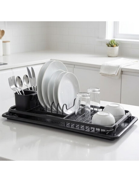 ESCURRIDOR 23X48CMS ALUMINIO NEG. C/BANDEJA NEG PP ESCURRIDOR 23X48CMS ALUMINIO NEG. C/BANDEJA NEG PP