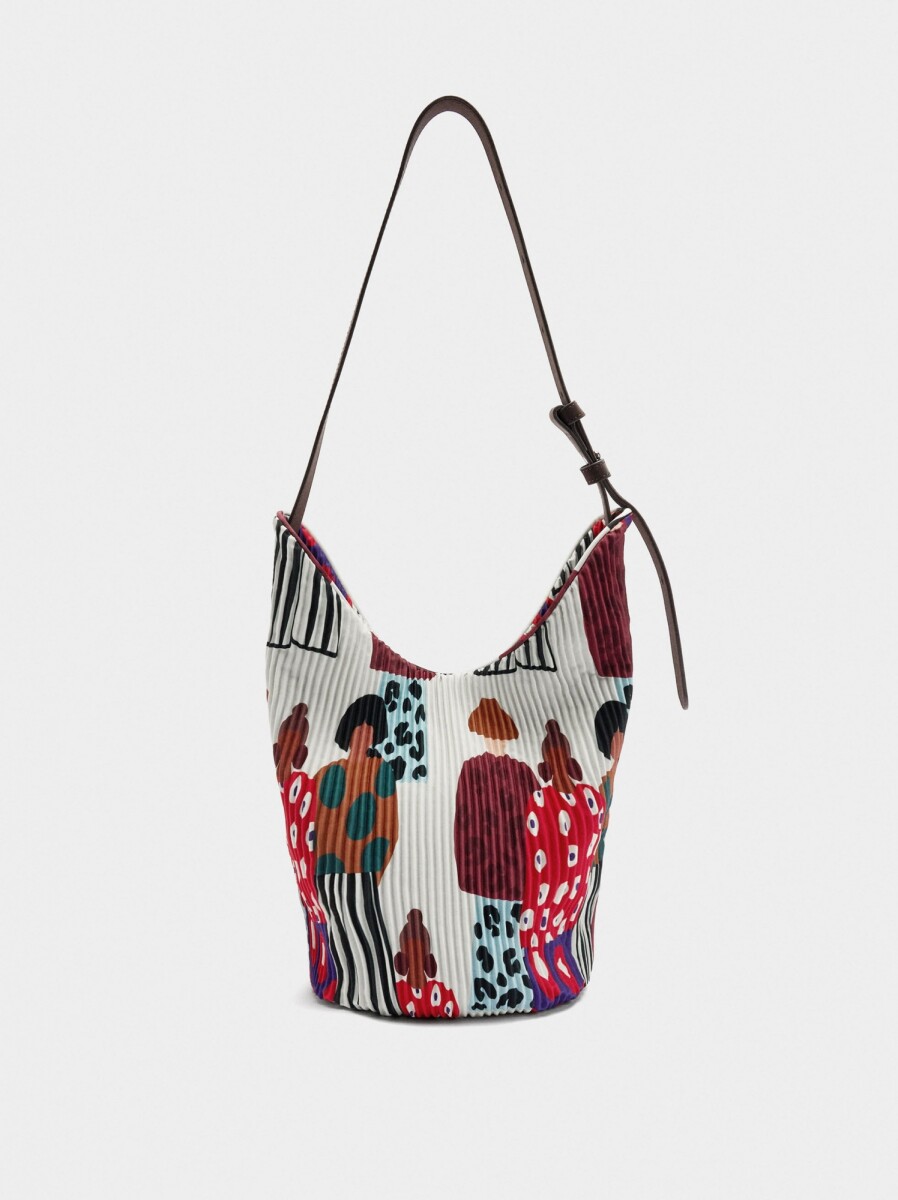 Bolso De Hombro De Nylon Bolsa Interior - crudo 