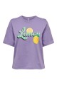 Camiseta Frutti Manga Corta Chalk Violet