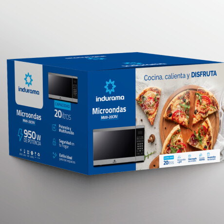 Microondas Indurama Mwi-20Cr 20Lts Plateado