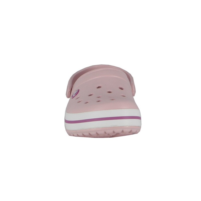 Zueco de Mujer Crocs Band c/tira Atras Rosado-blanco