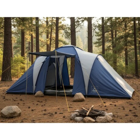 Carpa Arye 2 dormitorios para 8 personas de camping resistente al agua Carpa Arye 2 dormitorios para 8 personas de camping resistente al agua