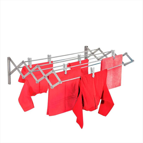 Tendedero Mor de Pared Plegable en Aluminio 8.4 Mts de Ropa 3864