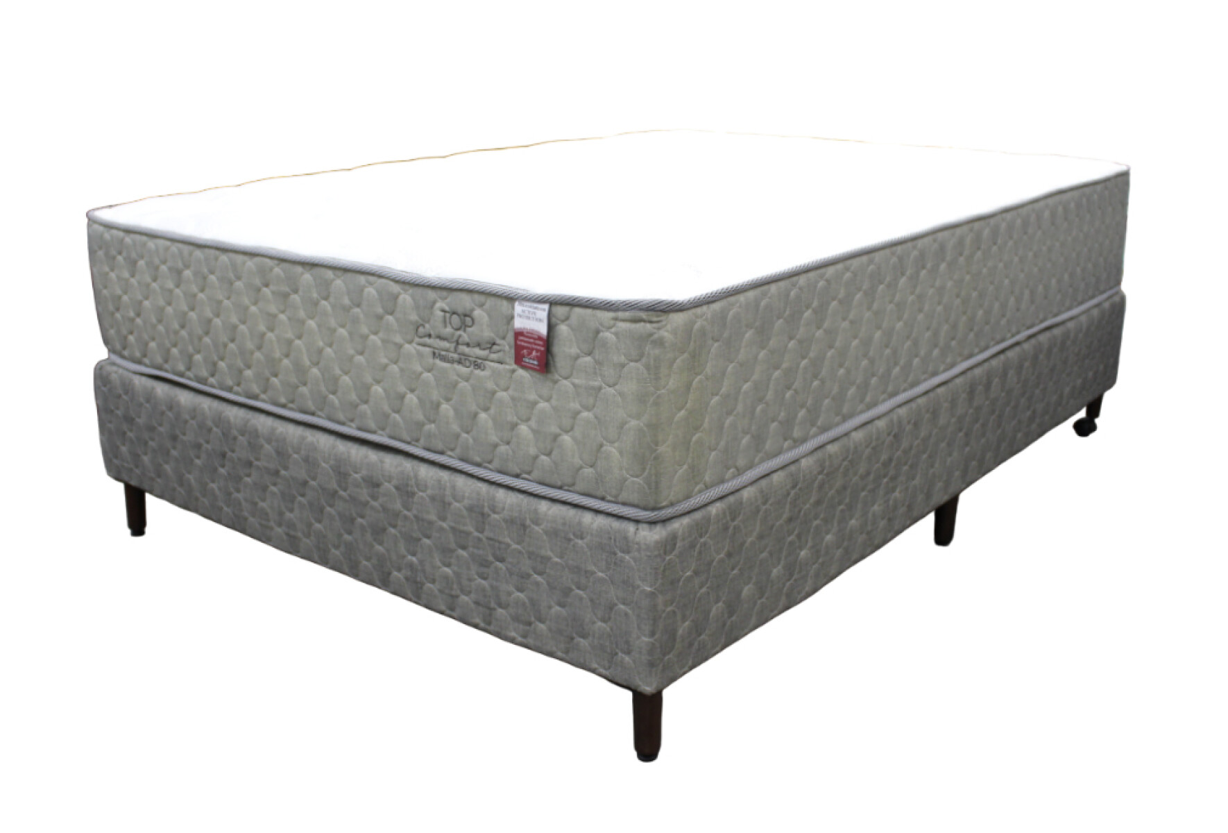 Sommier + Colchón Top Comfort Queen 158x198x30 