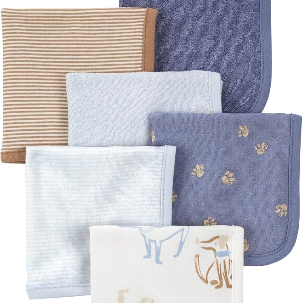 SET BABITAS X6 TOWEL TERRY CARTERS perro celeste