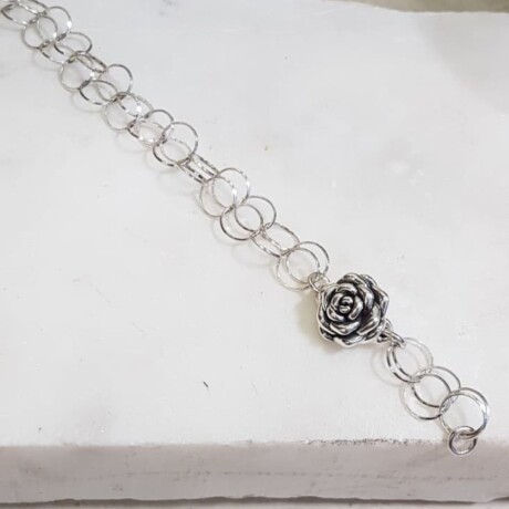 Pulsera Rosa N1 - Plata 925 Pulsera Rosa N1 - Plata 925