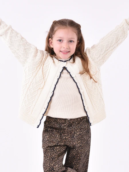 CARDIGAN LEA CRUDO