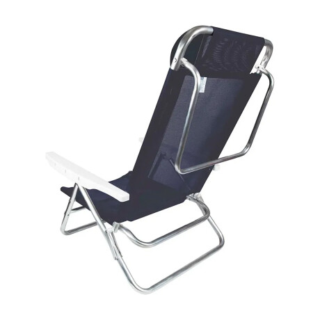 Set Silla 6Pos Almohadilla + Mesa Bandeja Port Divisiones Azul