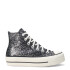 Championes de Mujer Converse Chuck Taylor All Star Lift Platform Glitter Negro - Blanco