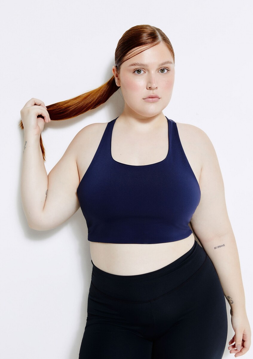 TOP DEPORTIVO HERO CON FIBRA LYCRA® - AZUL 