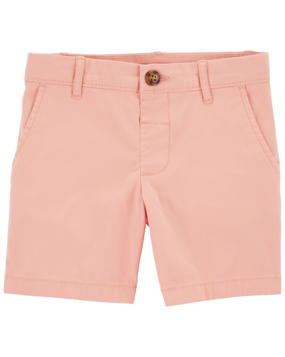 Short de algodón, clásico, salmón. Talles 2-5T 