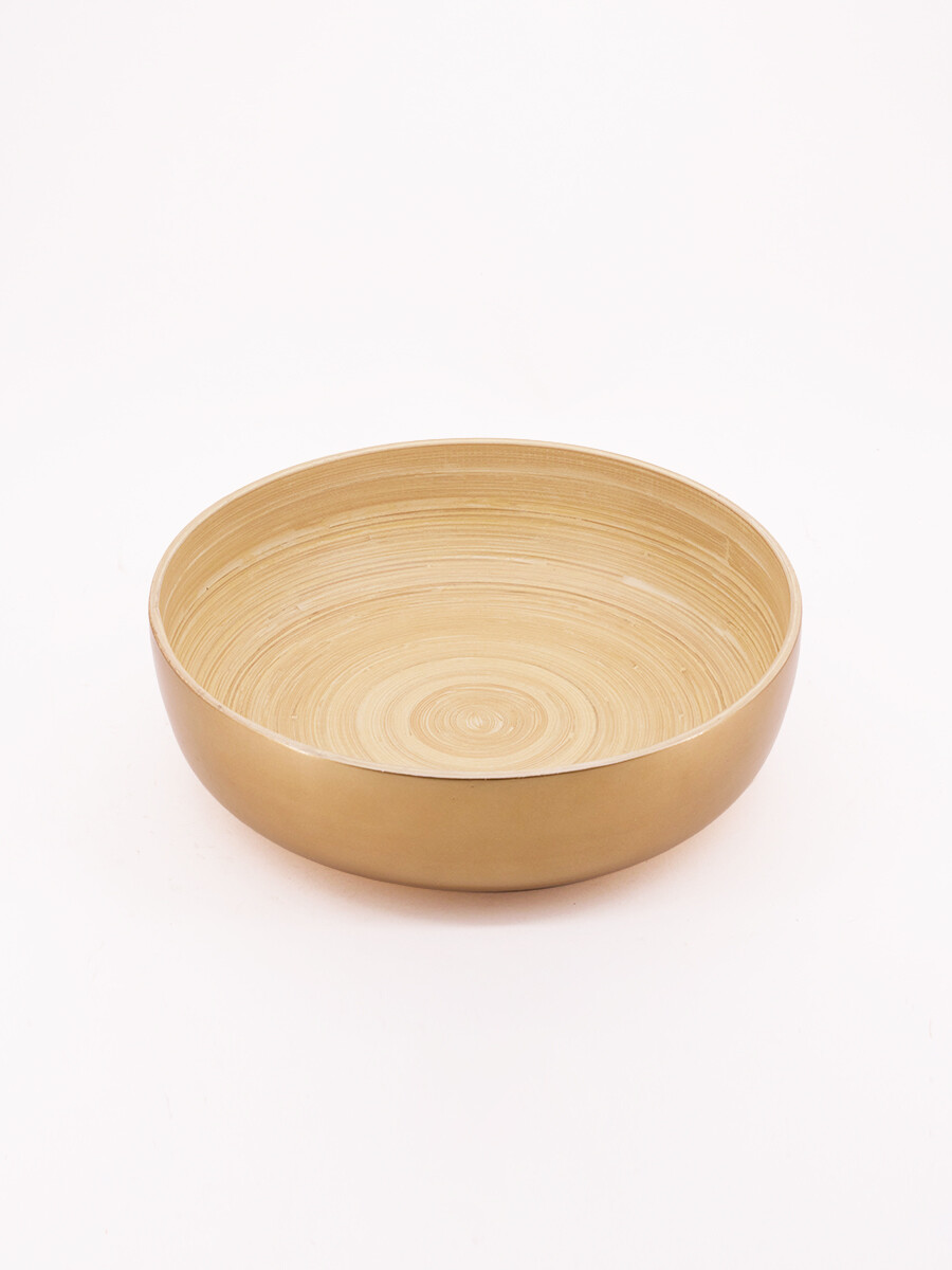 BOWL DE BAMBÚ - DORADO 