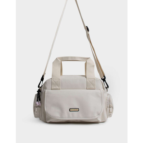 Cartera Bowling Engomada Marron Beige