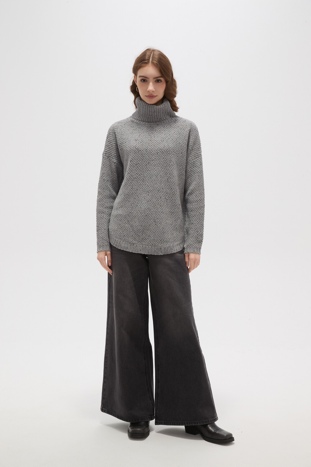 Polera Arsiega Gris Melange Medio