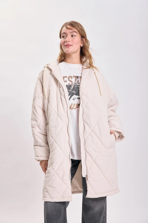 Campera capitoneada Crudo