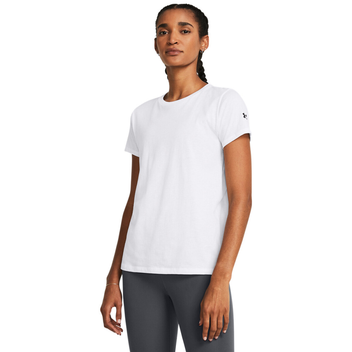 UA W Athletics SS-WHT - WHT-100 