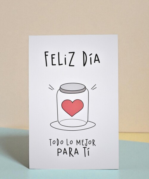 Tarjeta feliz día 10x15 DISEÑO 1