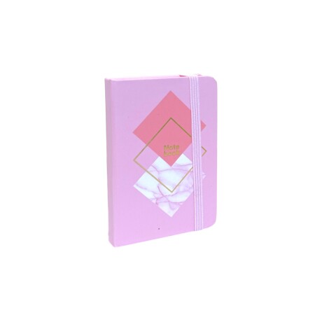 Cuadernito A7 c/Elastico 80 hojas Rosado
