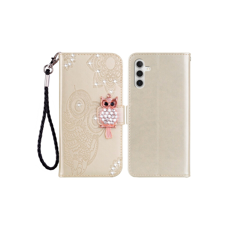 Flip cover apra Samsung Galaxy A17 diseño buho con brillos Flip Cover Apra Samsung Galaxy A17 Diseño Buho Con Brillos