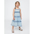 SL TIERED DNM DRS LIGHT WASH