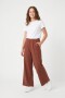 Pantalon palazzo tipo jogging liviano TOSTADO