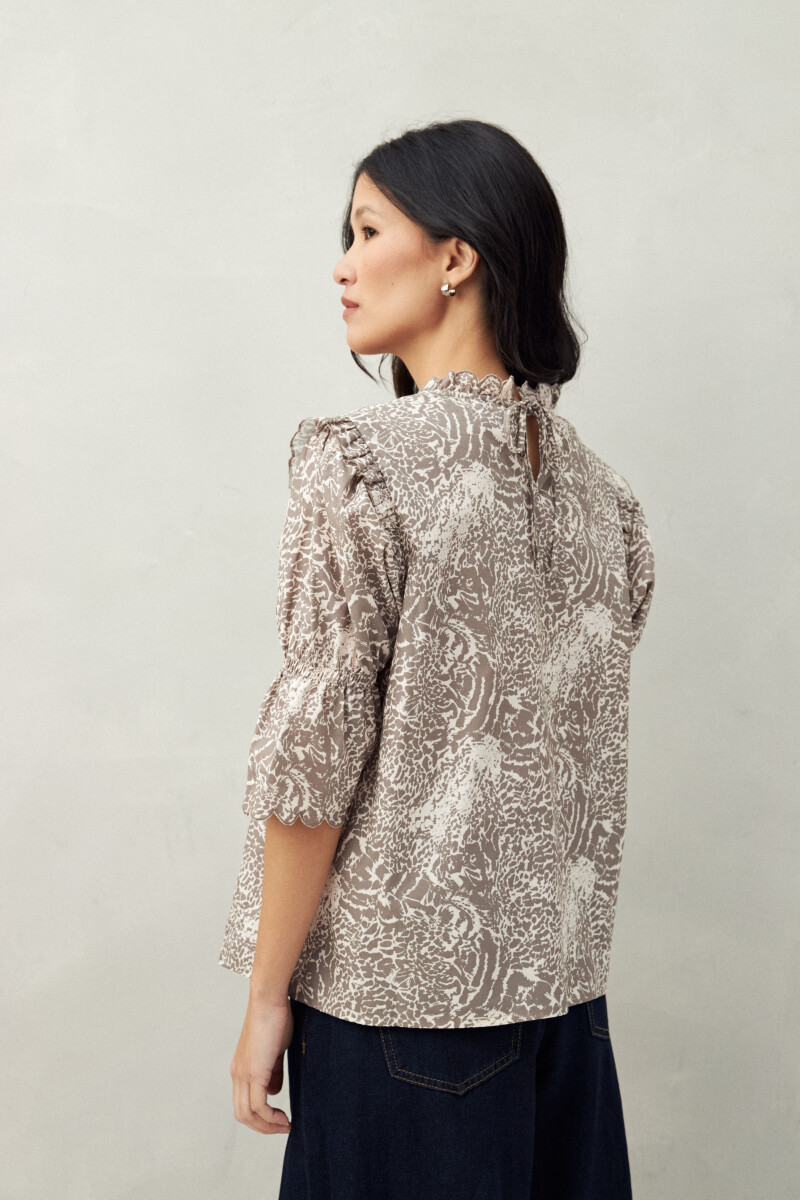 BLUSA SUZETTE Animal Print