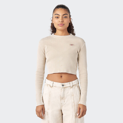 Remera Dickies Newington Long Sleeve T-Shirt Beige