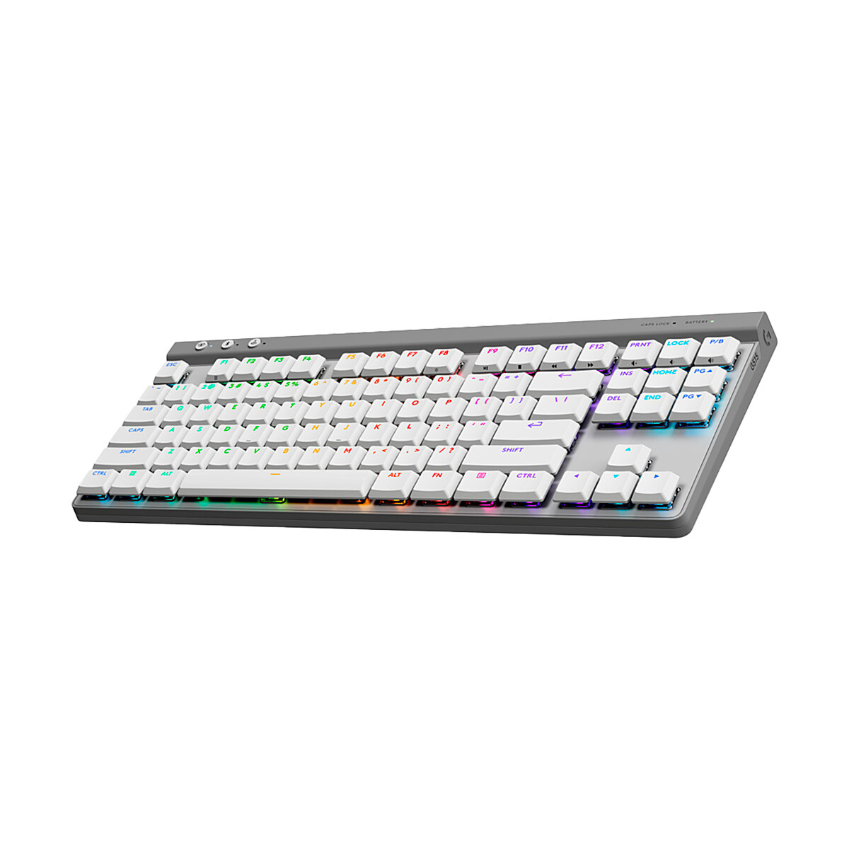 Teclado Gamer Logitech G515 Lightspeed TKL Retroiluminado en ingles White