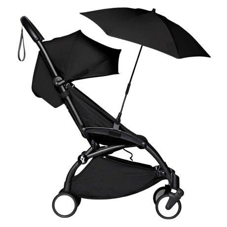 Paraguas Sombrilla para Cochecito Gris Melange NEGRO