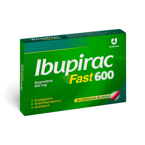 Ibupirac fast 600 x 10 cápsulas blandas Ibupirac fast 600 x 10 cápsulas blandas
