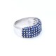 Anillo en oro 18k blanco y zafiros Anillo en oro 18k blanco y zafiros