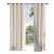 Cortina Blackout 100% Engomada Termica Set 2 Paños Tipo Lino Variante Color Beige