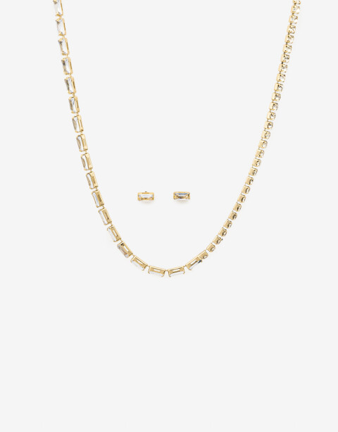 Bijouterie Set Sets temáticos Set De Aros Pasantes Y Choker - Dorado