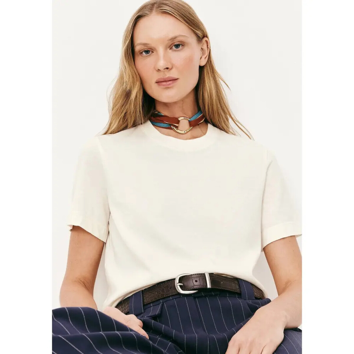 BLUSA MM FEM - BEGE CLARO 