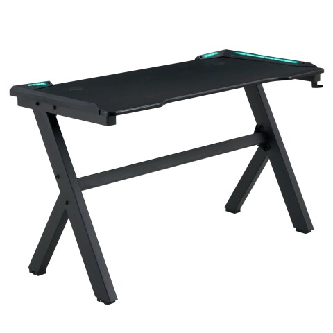 ESCRITORIO GAMER MDF Y METAL NEGRO LED ESCRITORIO GAMER MDF Y METAL NEGRO LED