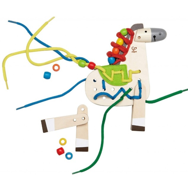 Juego de enhebrar Caballo Pony en madera Hape Juego de enhebrar Caballo Pony en madera Hape