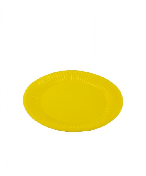 Plato 18 cm. diametro paquete x 10 AMARILLO
