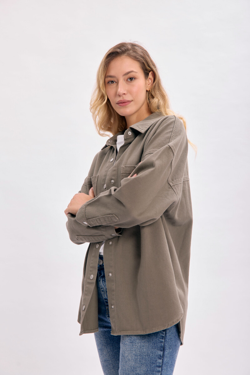 Sobrecamisa jean Verde
