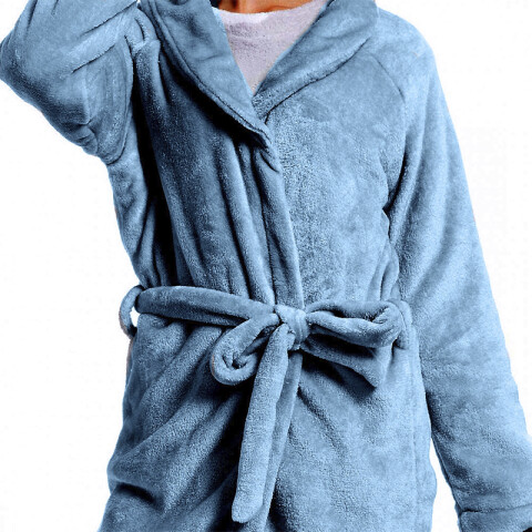 Bata de Cama Microfibra Home Class Talle P al XG PETROLEO