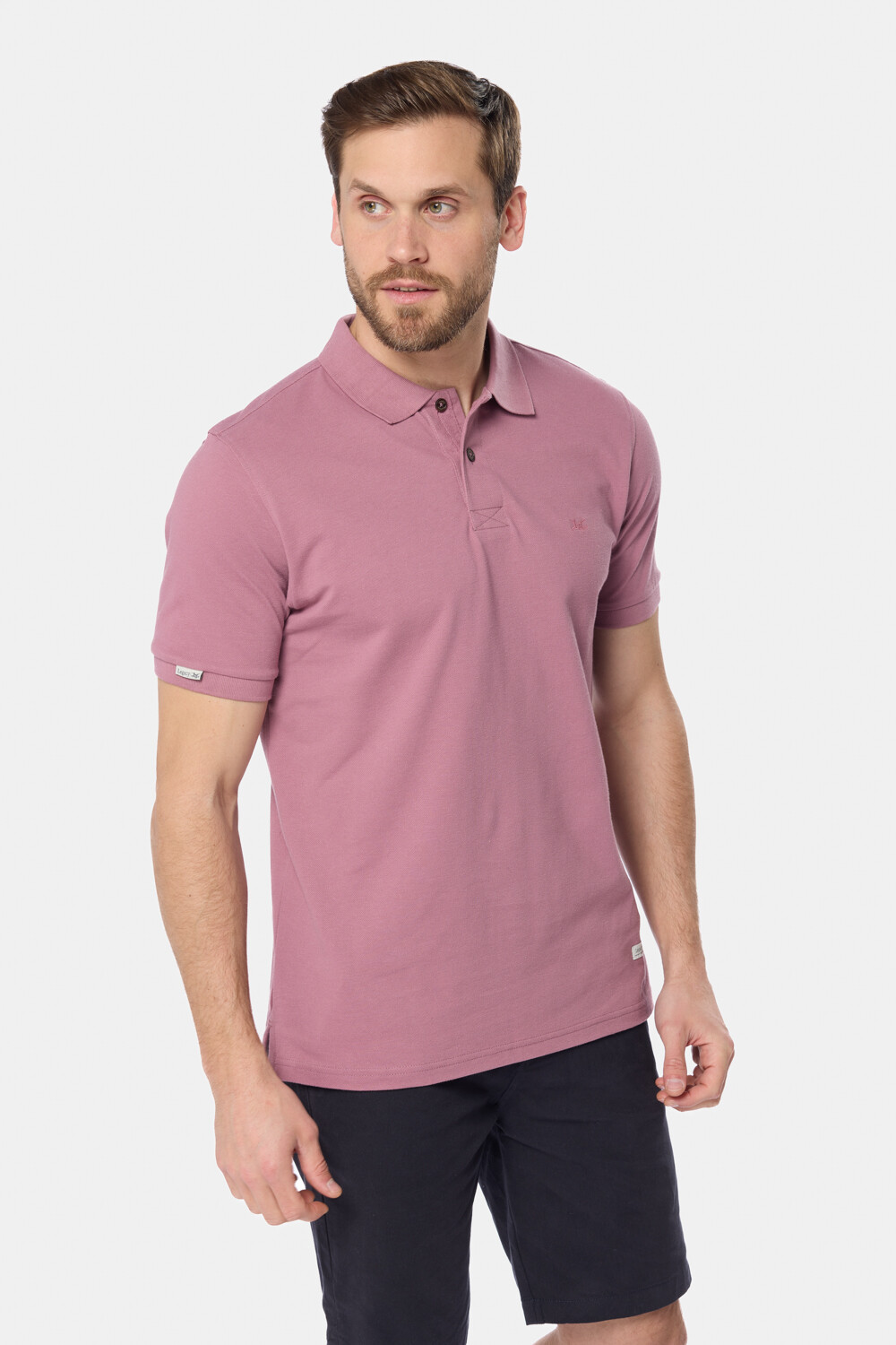 REMERA POLO PIQUE LISA Rosado